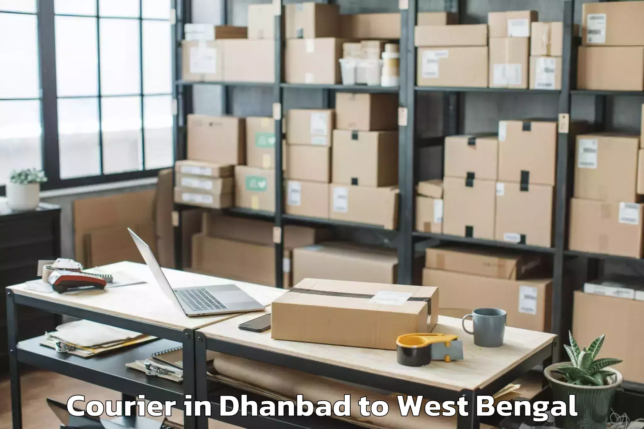 Easy Dhanbad to Debipur Courier Booking